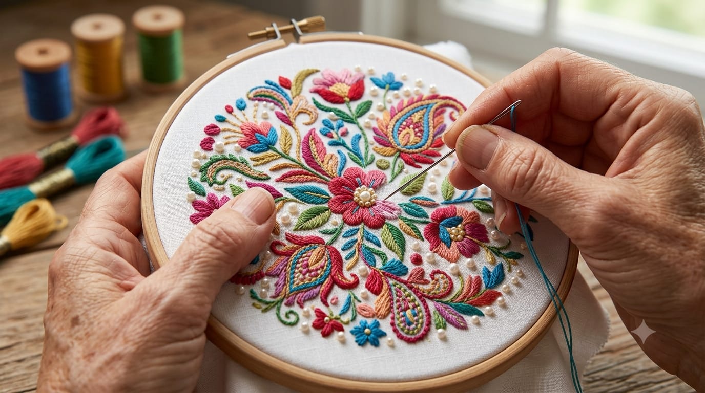 embroidered products